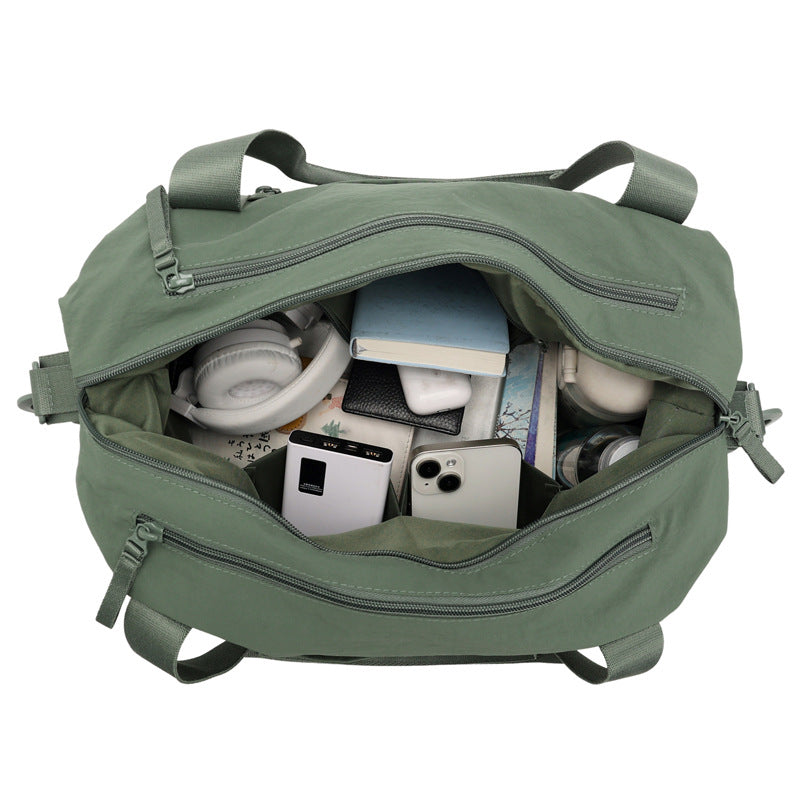 Women's Solid Color Simple Mummy Diaper Canvas Handbags