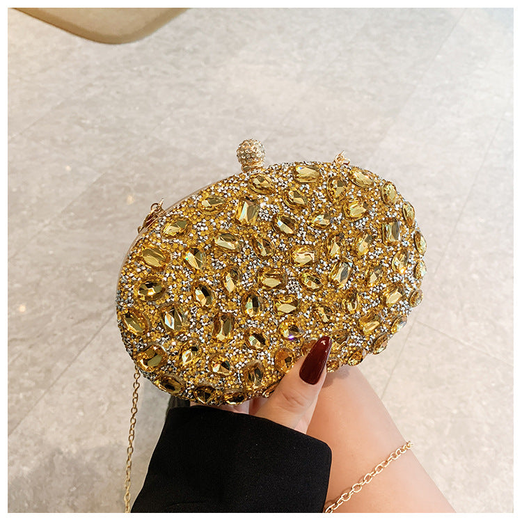 Women's Diamond Fashion Banquet Dress Full Dinner Bag