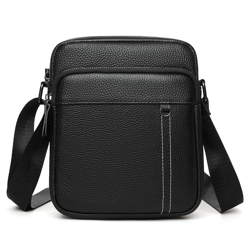 Men's Layer Cowhide Leather Fashion Business Genuine Large Capacity Bags