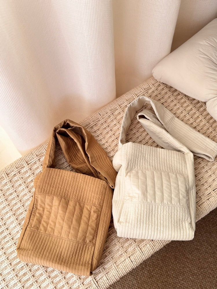 Good Morning Series Cloud Commuter Dumpling Solid Color Shoulder Bags