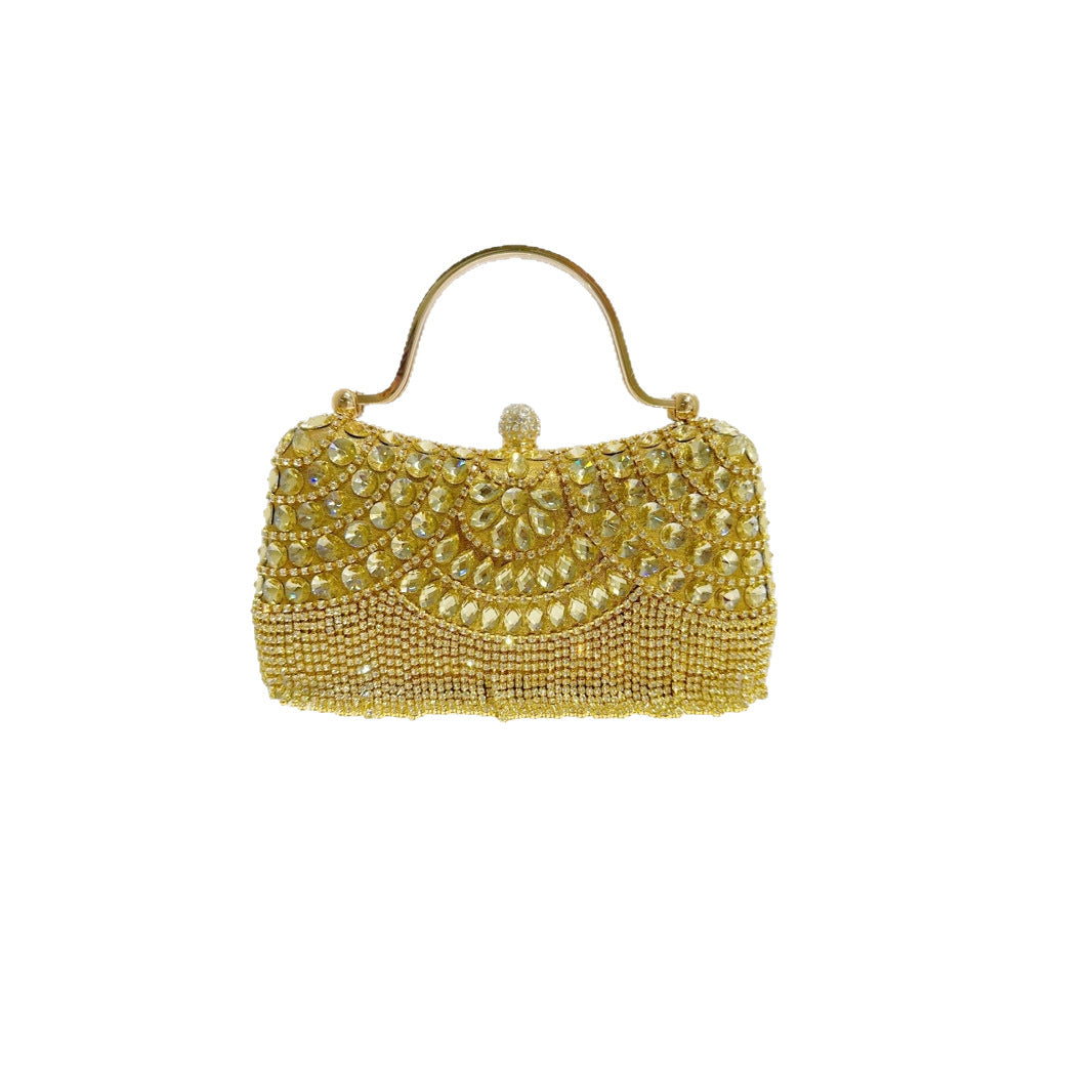 Glamorous Female Fashion Rhinestone Versatile Chain Bags