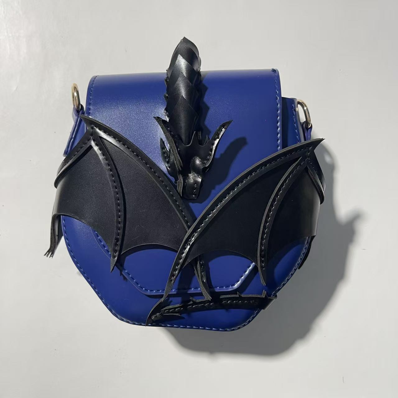 Halloween Bat Stitching Contrast Color Magic Dragon High Women's Messenger Bag