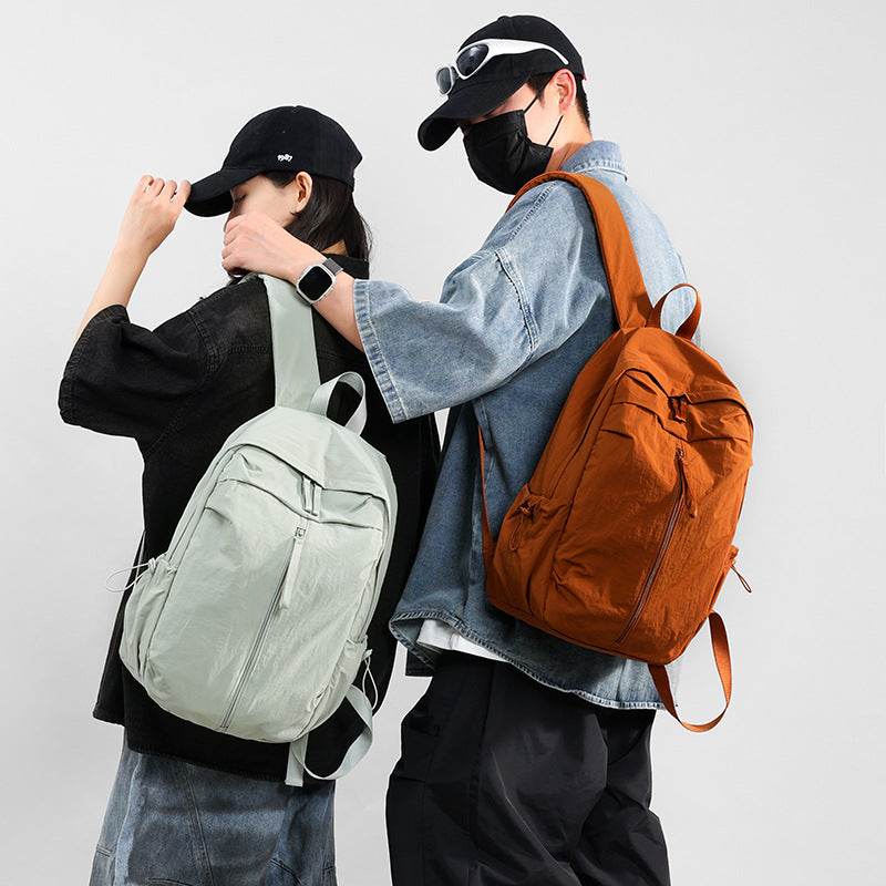 Simple Couple Mountain Climbing Large Capacity Leisure Backpack