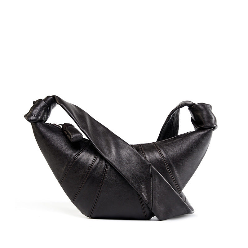 Women's Niche First Layer Sheepskin Lazy Feeling Women's Messenger Bag