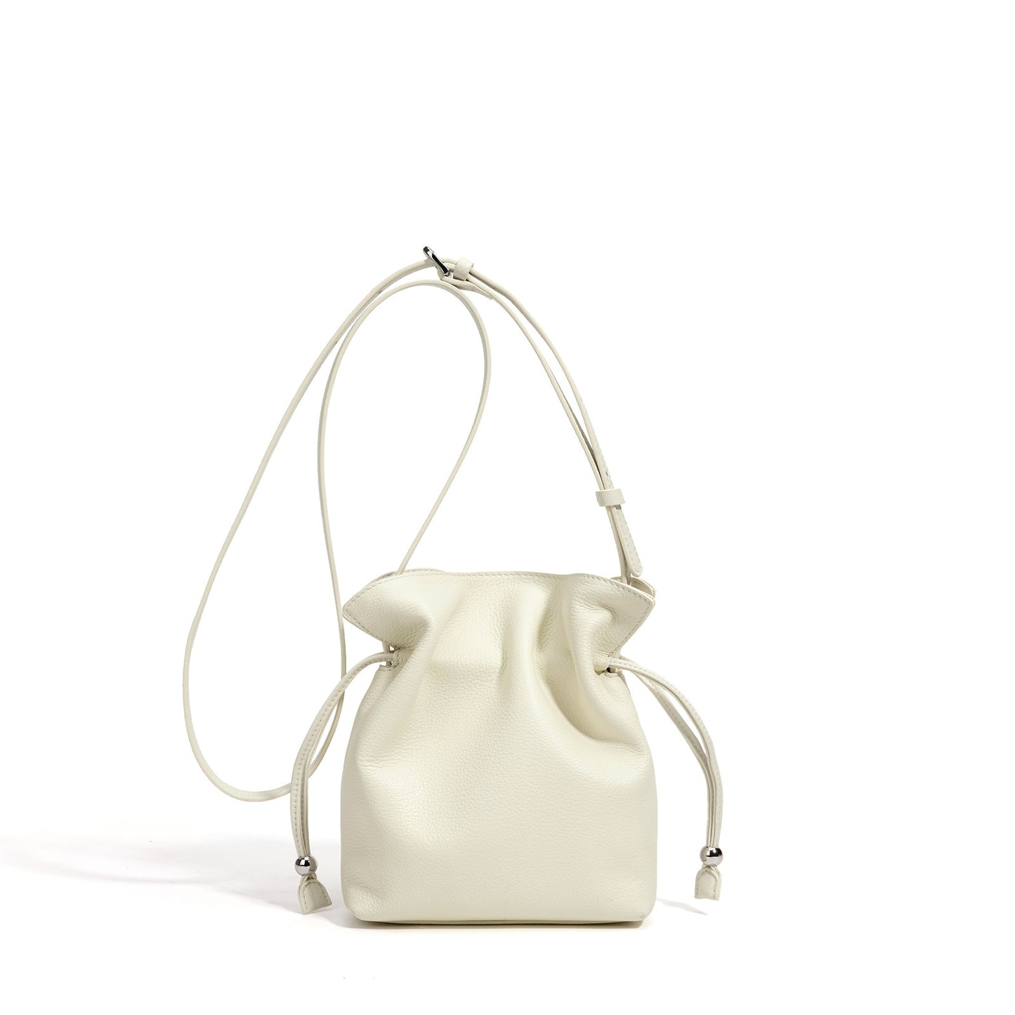 Early Spring Solid Color Genuine Geometric Exquisite Women's Leather Bag