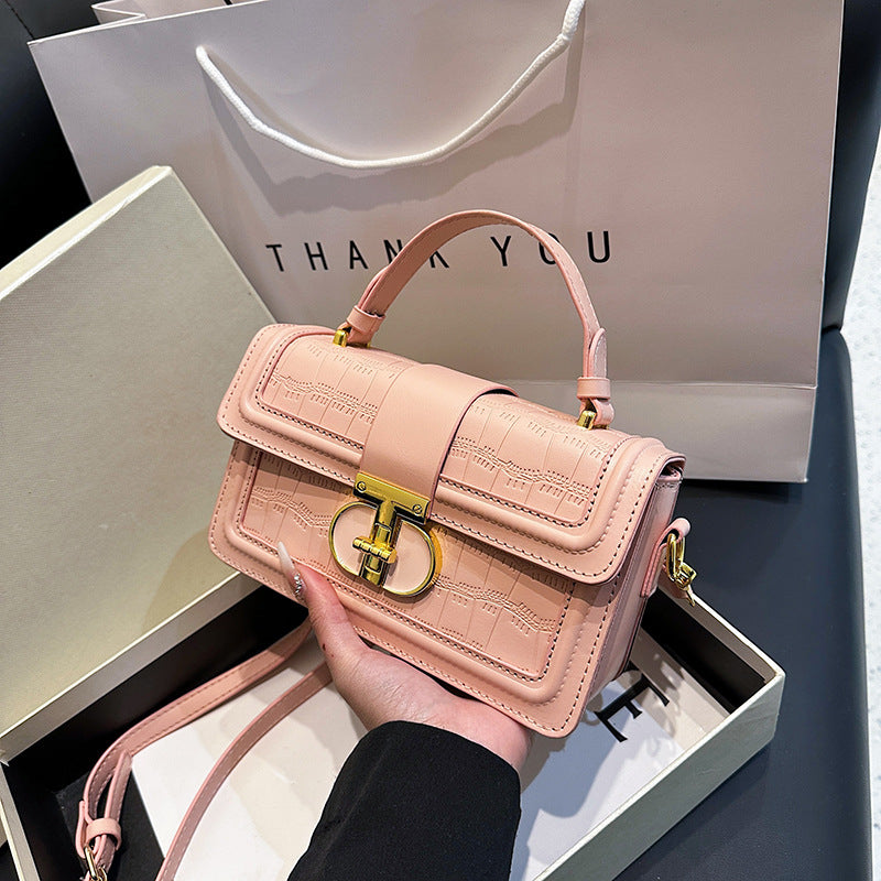 Women's Style Retro Summer Textured Personality Stone Small Square Bag
