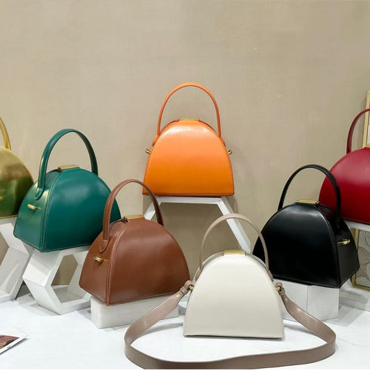 High Sense Niche Semicircle Retro Geometric Women's Clutch