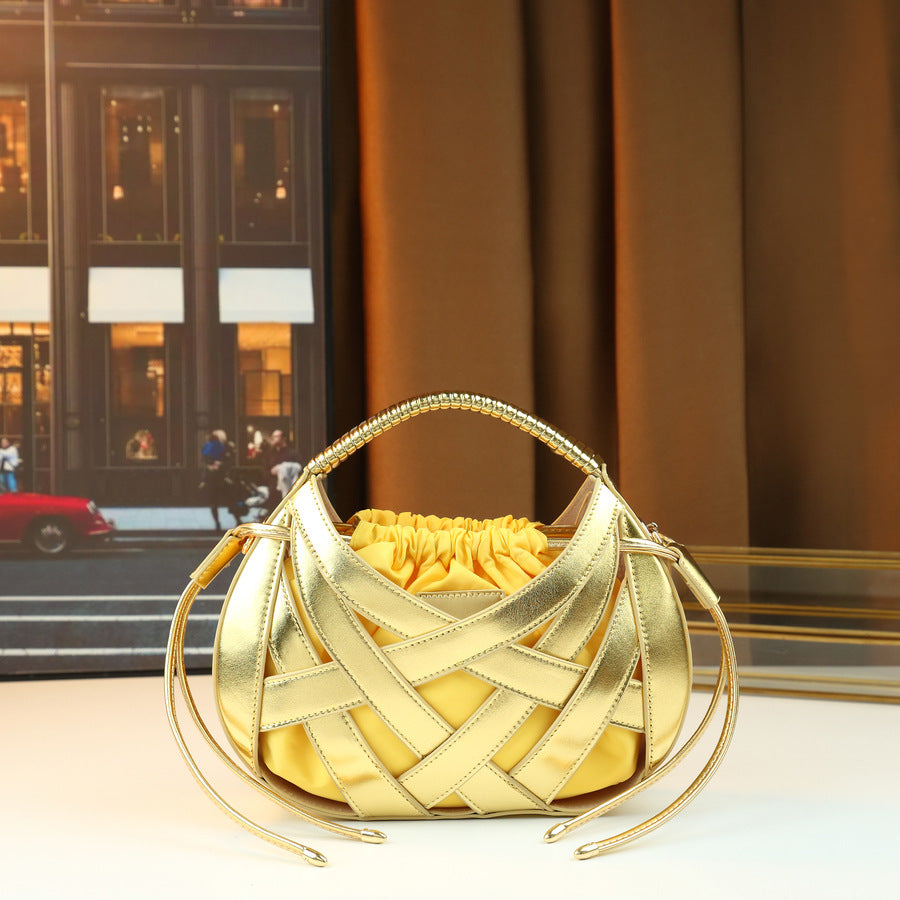 Women's Fashion Creative Design High Texture Vegetable Basket Women's Handbag