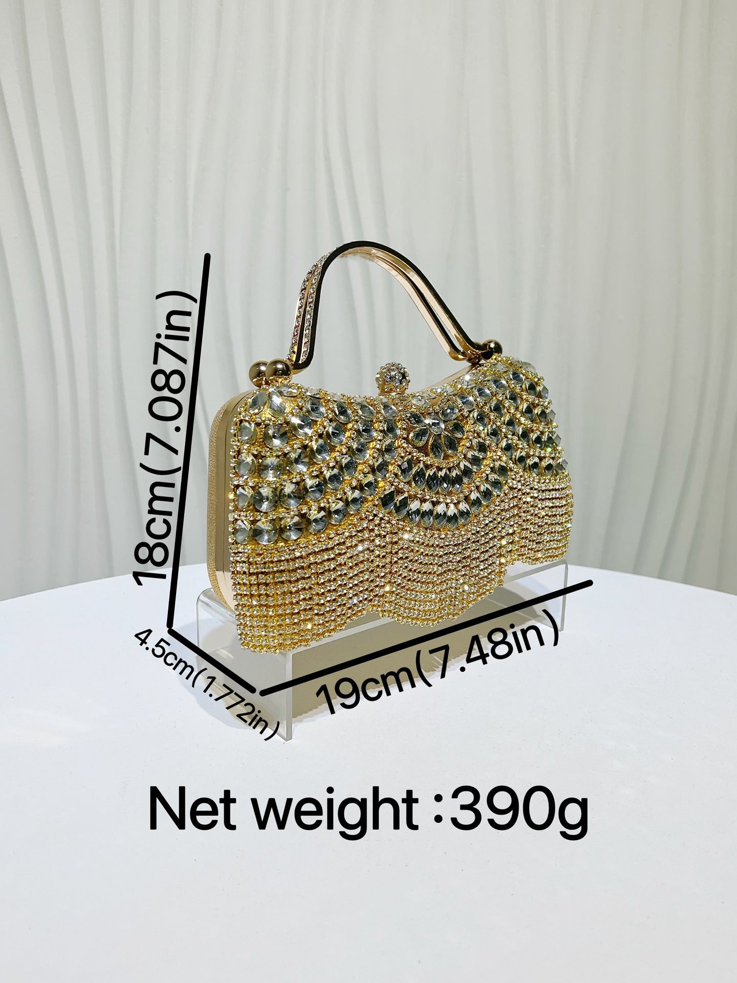 Diamond Clutch Tassel Birthday Wedding Banquet Women's Handbag