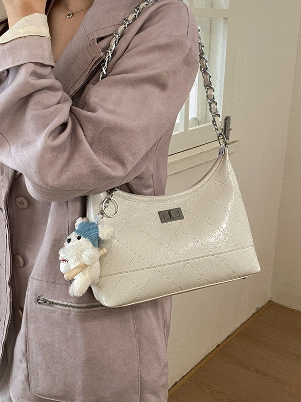 Women's Springtide Fashion Rhombus Chain Simple Underarm Women's Shoulder Bag