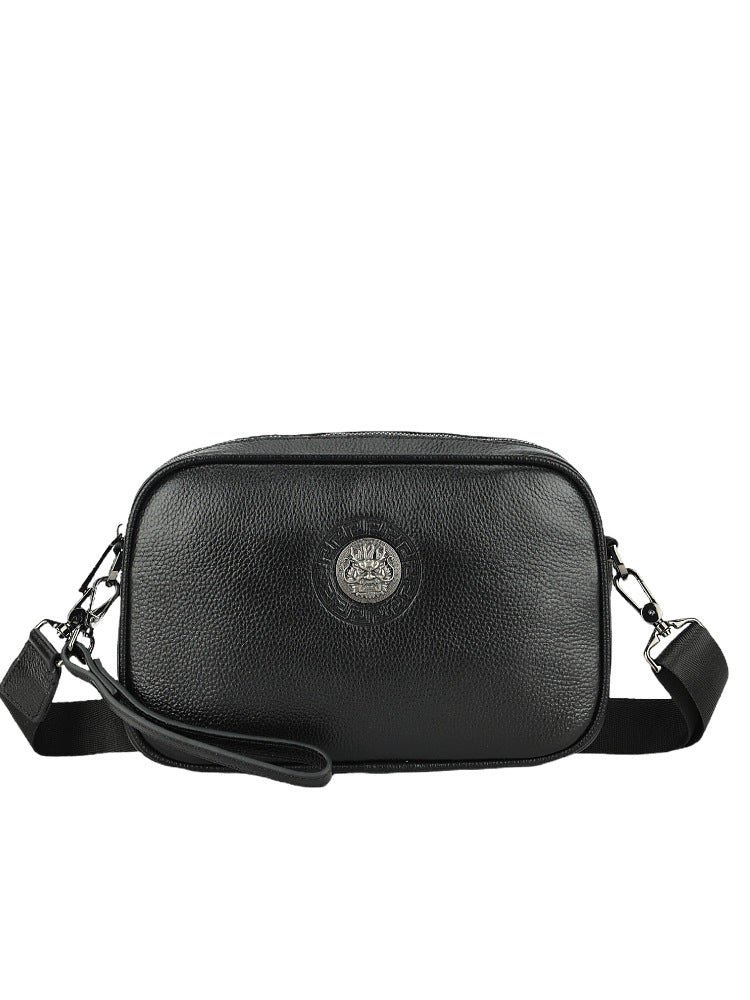 Men's Summer First Layer Cowhide Clutch Soft Men's Shoulder Bags