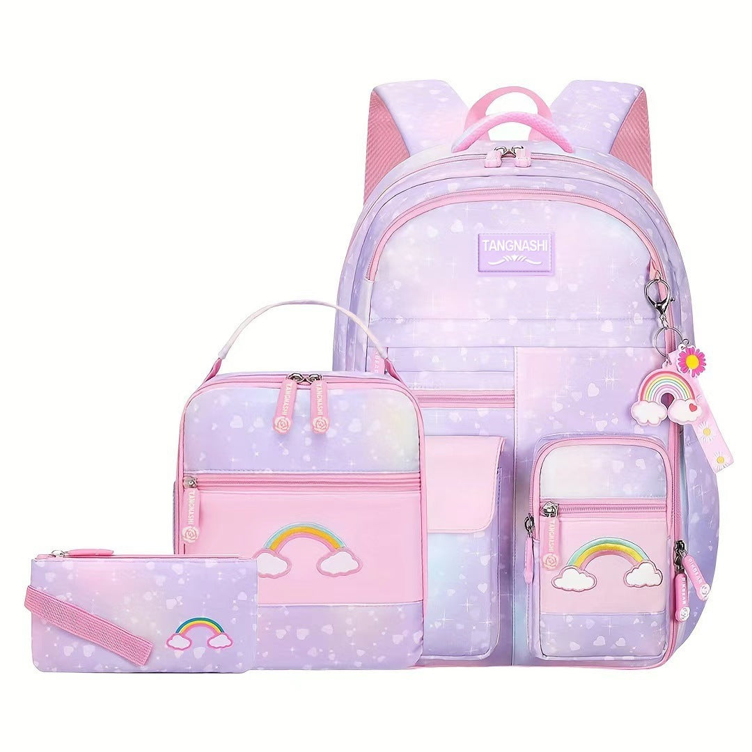 Elegant Fashion Children's Super Light Three-piece Backpacks