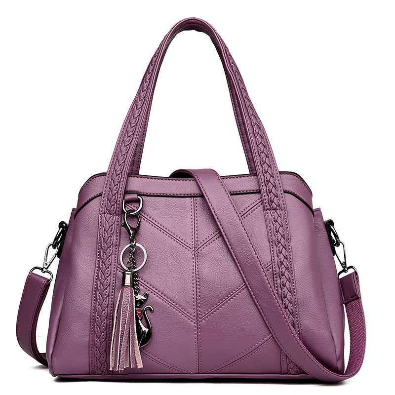 Women's Large Portable Soft Leather Capacity Women's Shoulder Bag