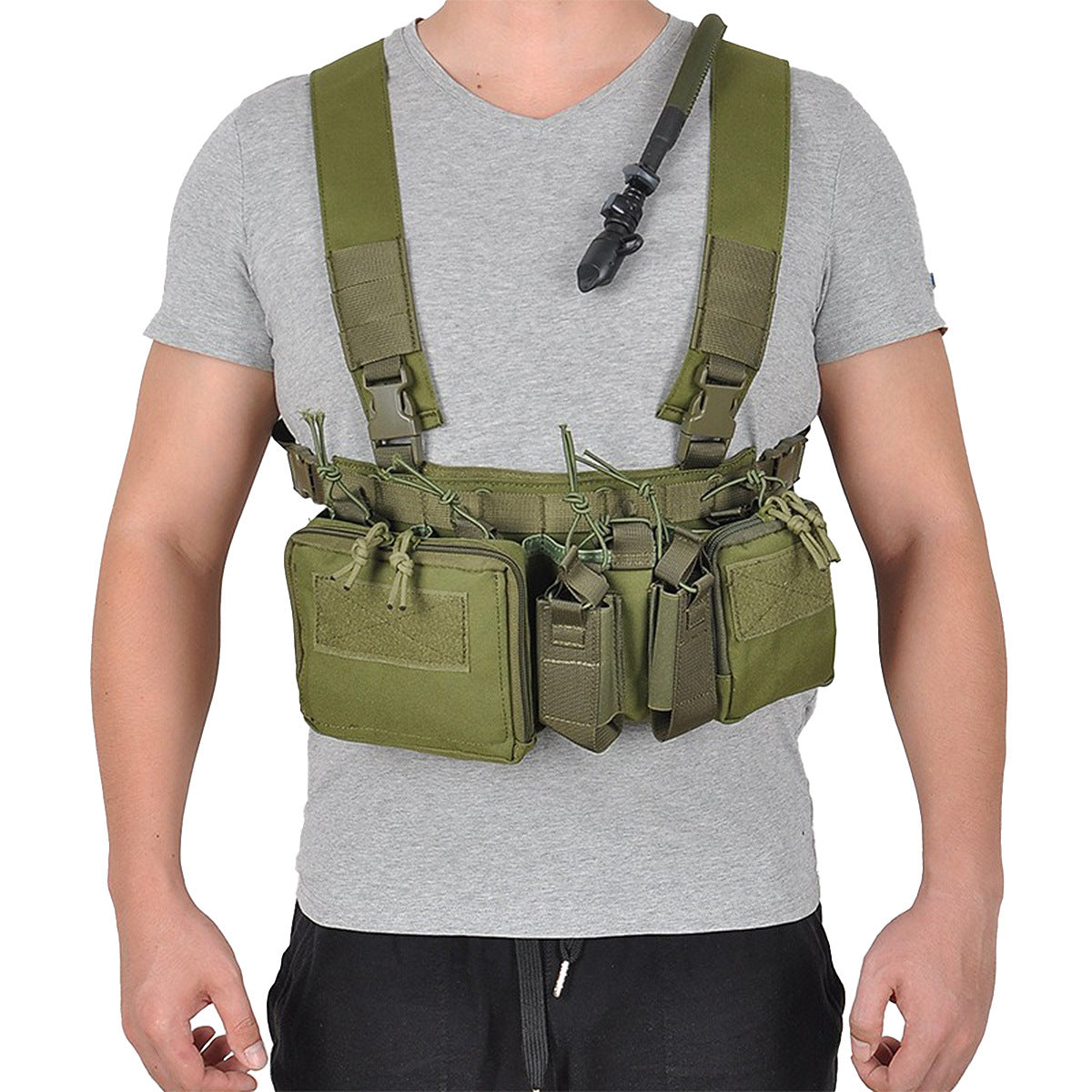 Fans Hanging Field Training Vest Multifunctional Strap Outdoor Camouflage, Military Fan Bag