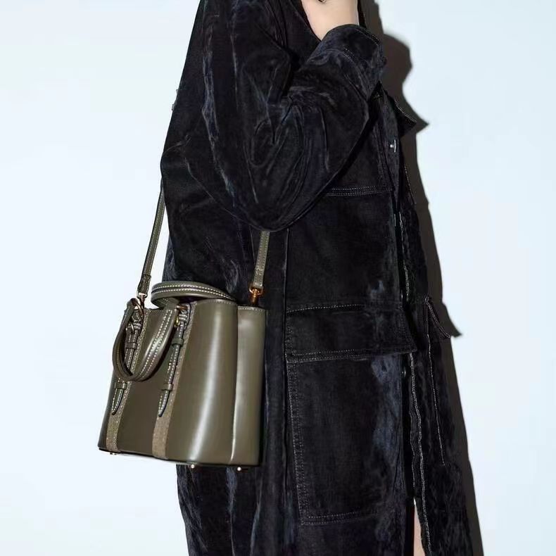 Women's Black Mini City Portable Versatile Double Women's Shoulder Bag