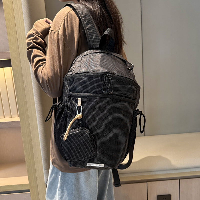 Women's & Men's Simple Nylon Lightweight Large Capacity Junior's Leisure Backpack