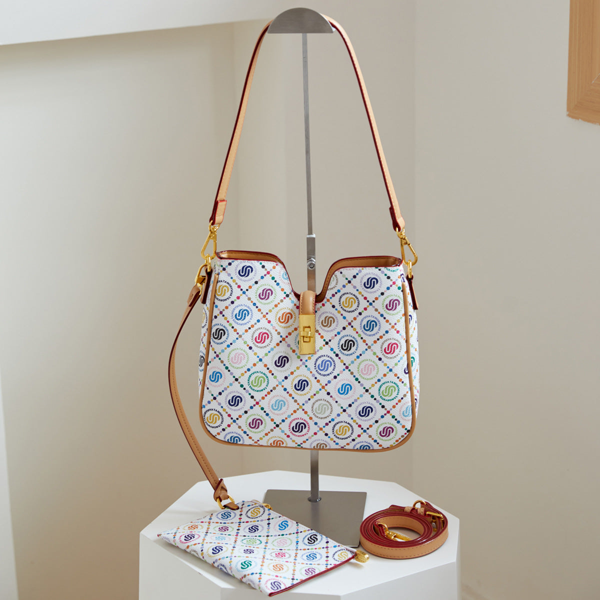 Women's Trendy Mom Simple Fashion Soft Leather Tote Bag