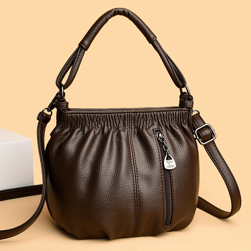 Women's Soft Leather Textured Mother Large Capacity Bags