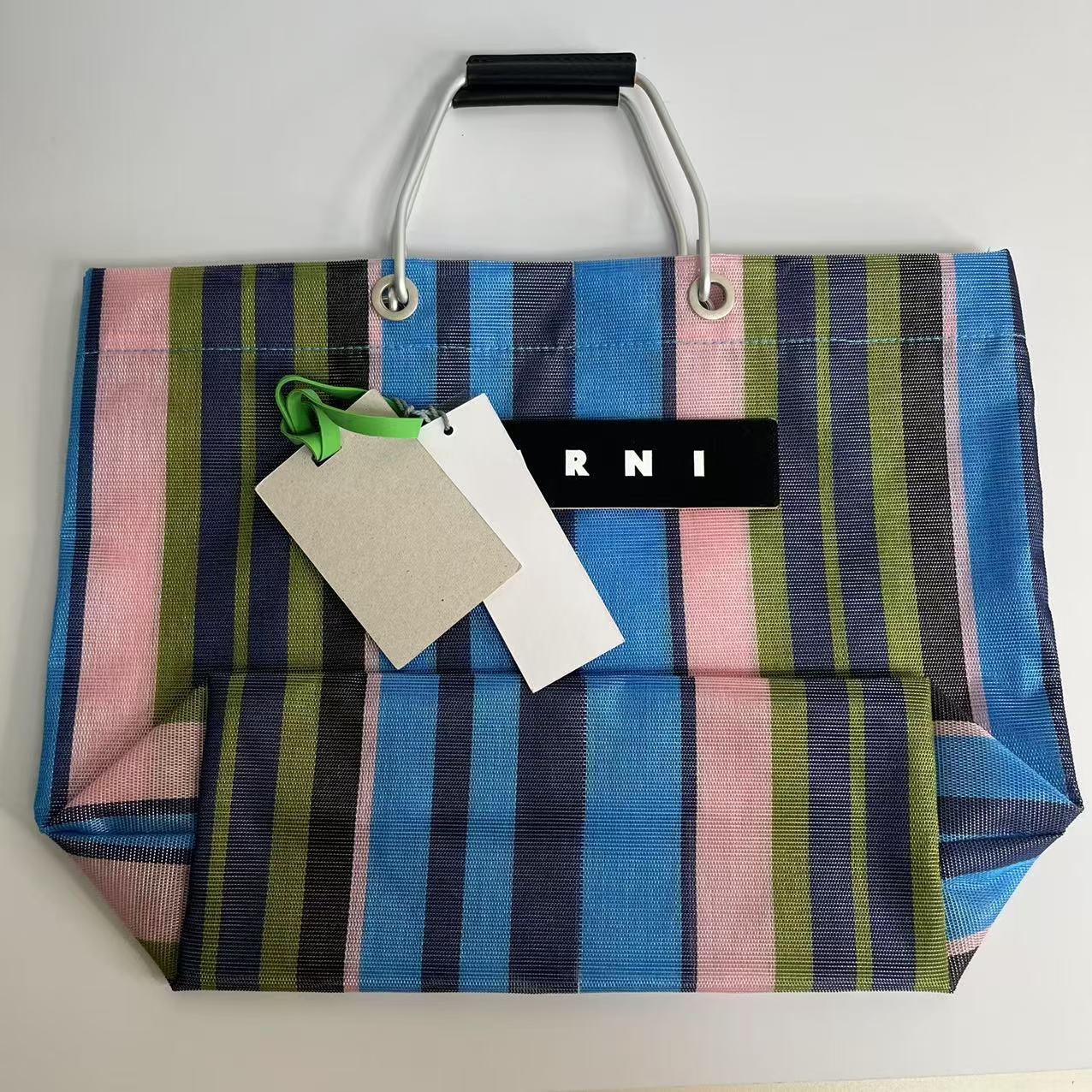 Women's & Men's Woven Aluminum Portable Leisure Shopping Tote Bag