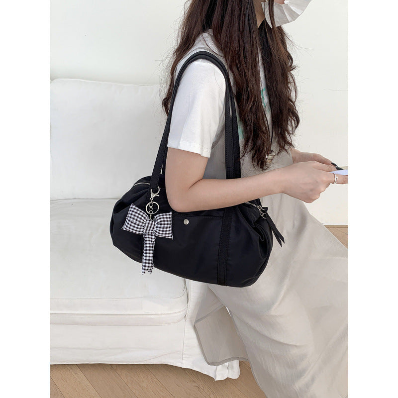 Korean Style Fashionable Simple Large Capacity Nylon One Women's Shoulder Bag