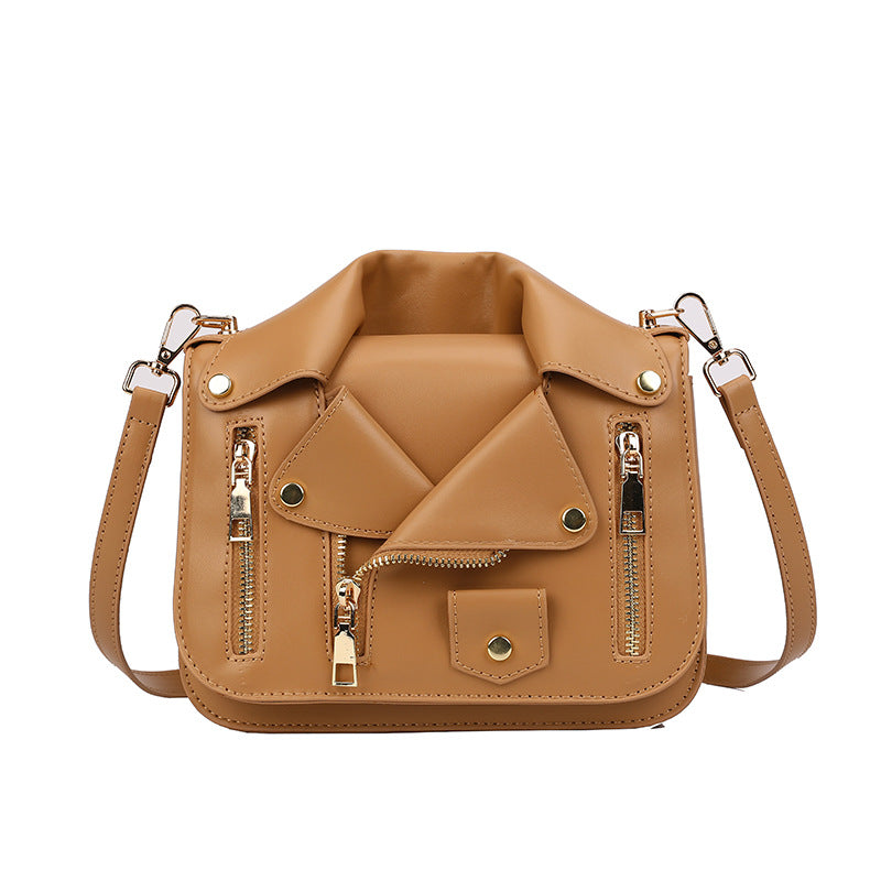 Women's Personality Trendy Fashion Zipper Creative Clothes Women's Messenger Bag