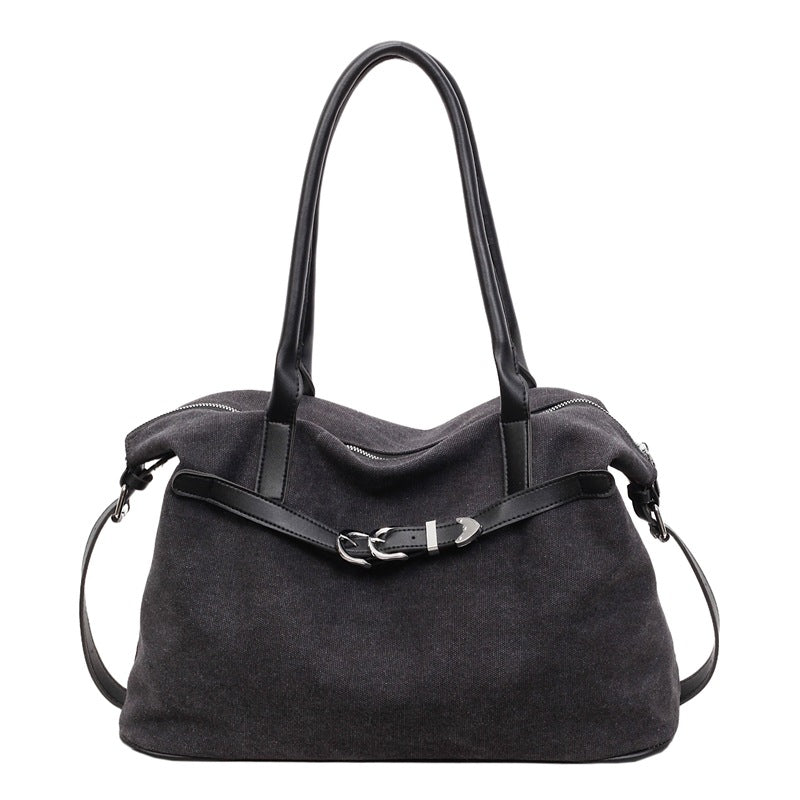 Women's Large Capacity Totes Korean Canvas Winter Commuter Tote Bag