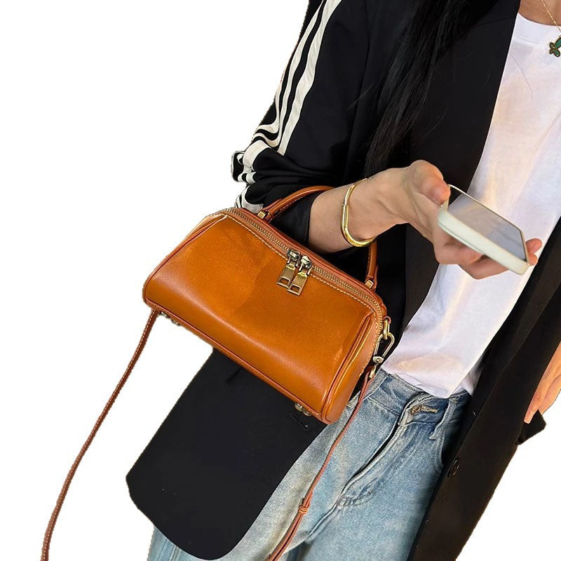 Graceful Women's Leather Pillow Cowhide Fashion Bags