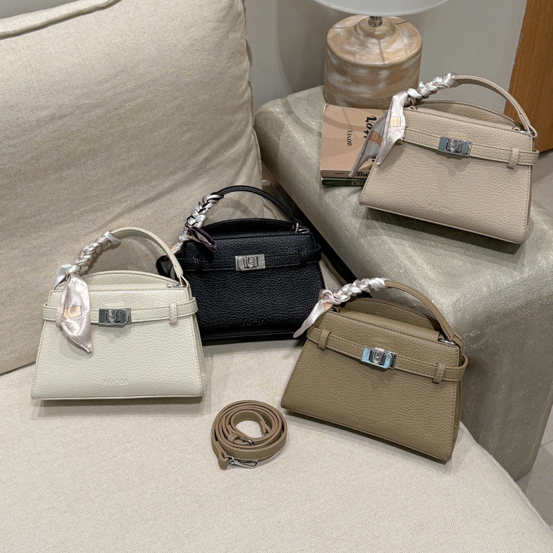 Women's Fashion Commute Texture Western Style Portable Women's Handbag