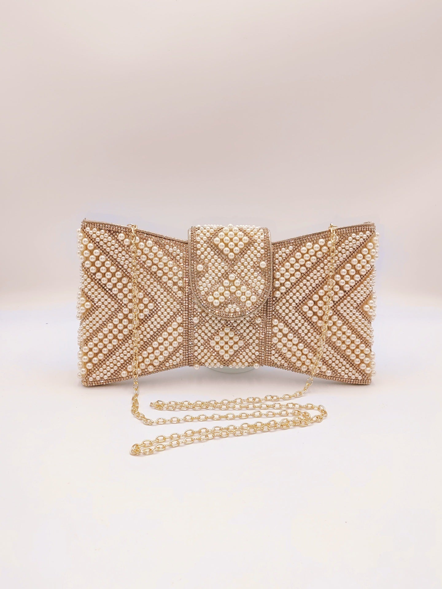Durable Cool Beaded High-grade Clutch Butterfly Dinner Bag