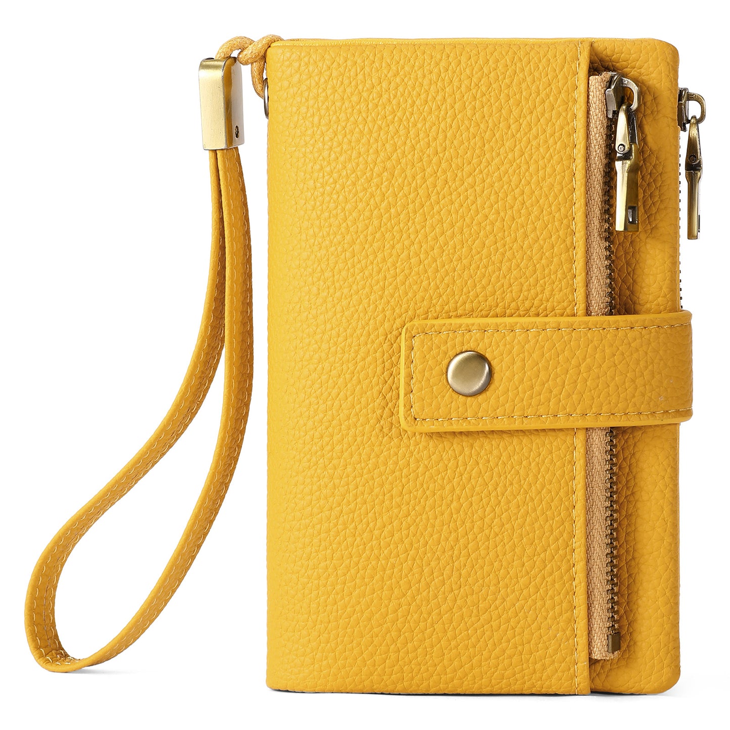 Women's Pu Leather Short Zipper Clutch Swiping Purses