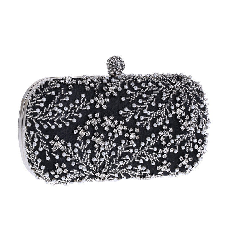 Women's Embroidered Rhinestone Party Dress Garment Banquet Beaded Dinner Bag