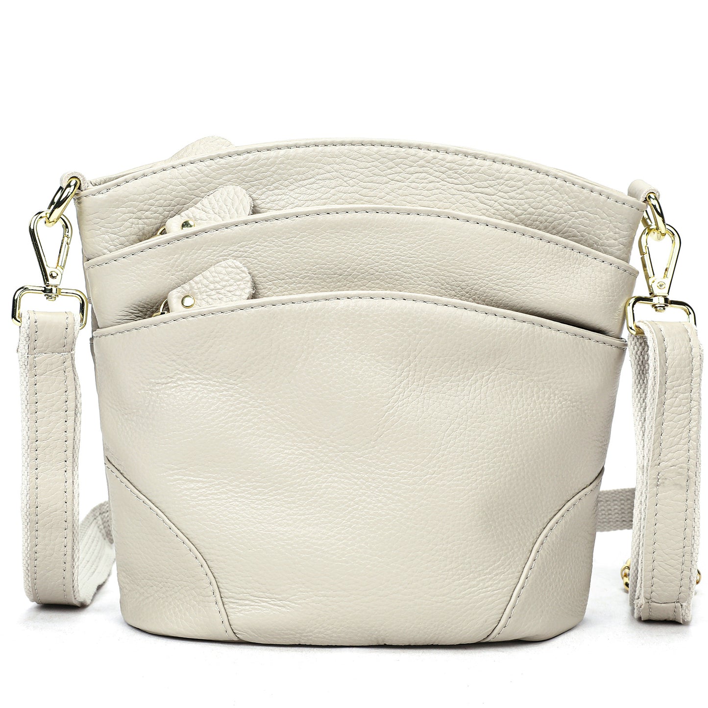 Genuine Leather First Layer Cowhide Mom Women's Shoulder Bag