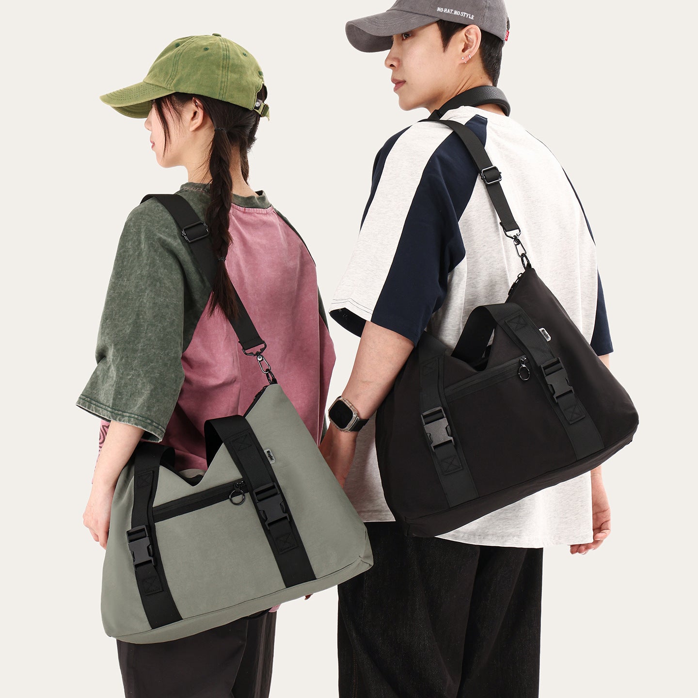 Women's Large Capacity Water Repellent Daily Unisex Travel Bags