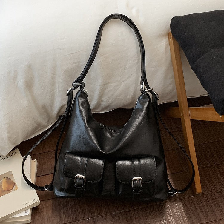 Women's Loose Large Capacity Retro Commuter Fashionable Backpacks