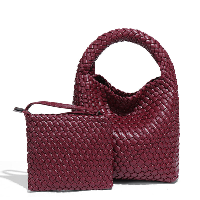 Women's Macaron Vegetable Basket Female Woven High-grade Fashion Portable Bags