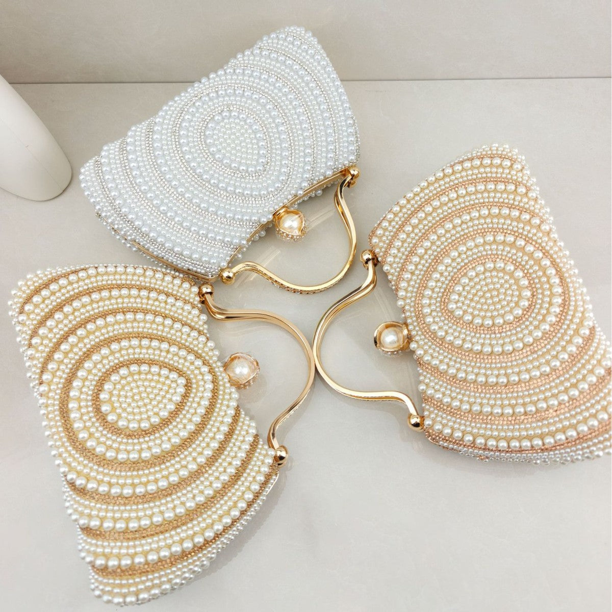 Diamond Pearl Fashion Dress Clutch Banquet Dinner Bag