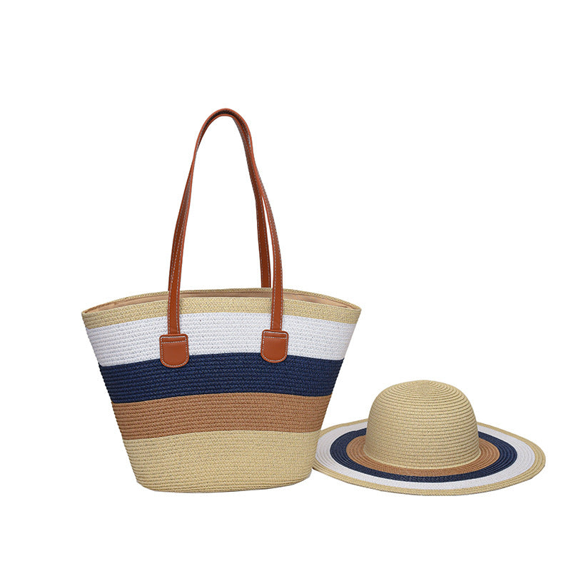 Women's Woven Straw Large Capacity Commuter Advanced Bags