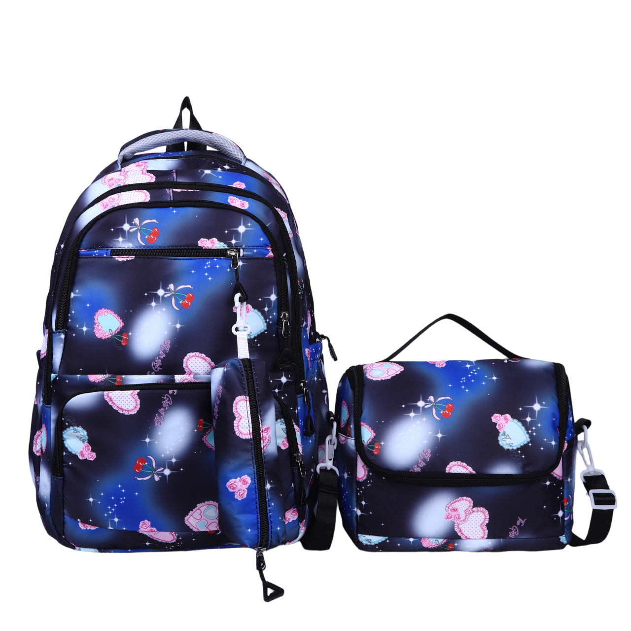 Three-piece Junior High Starry Sky Iti Primary School Bag