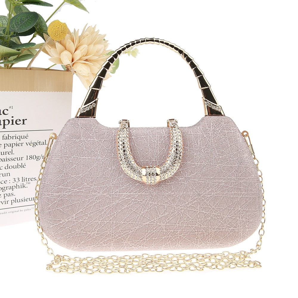 Women's Popular Thin Glittering Portable Clutch Dress Banquet Bags
