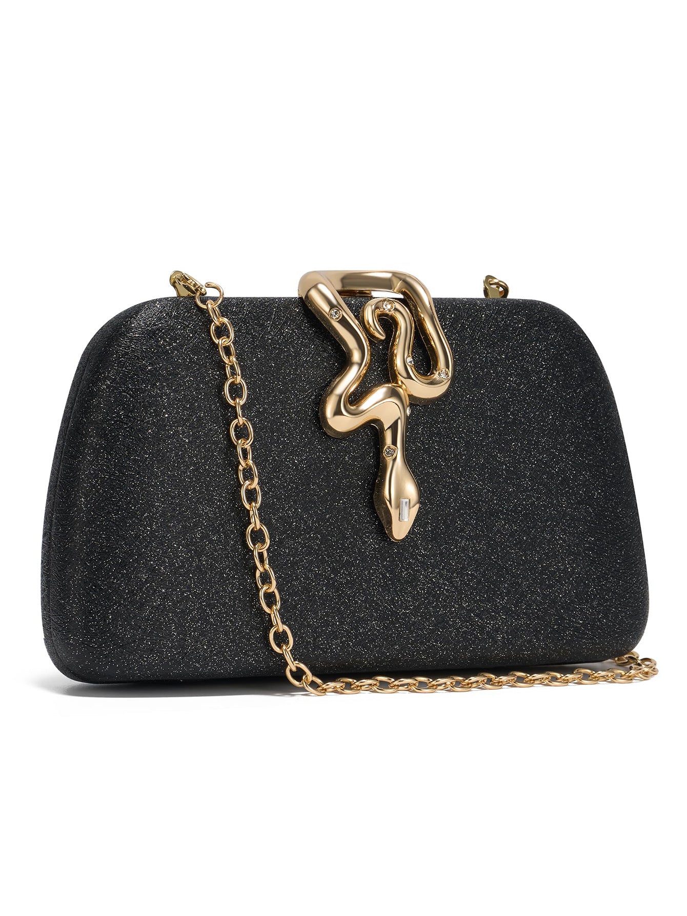 Slouchy Women's Snake-shaped Clutch Dress Garment Dinner Bag