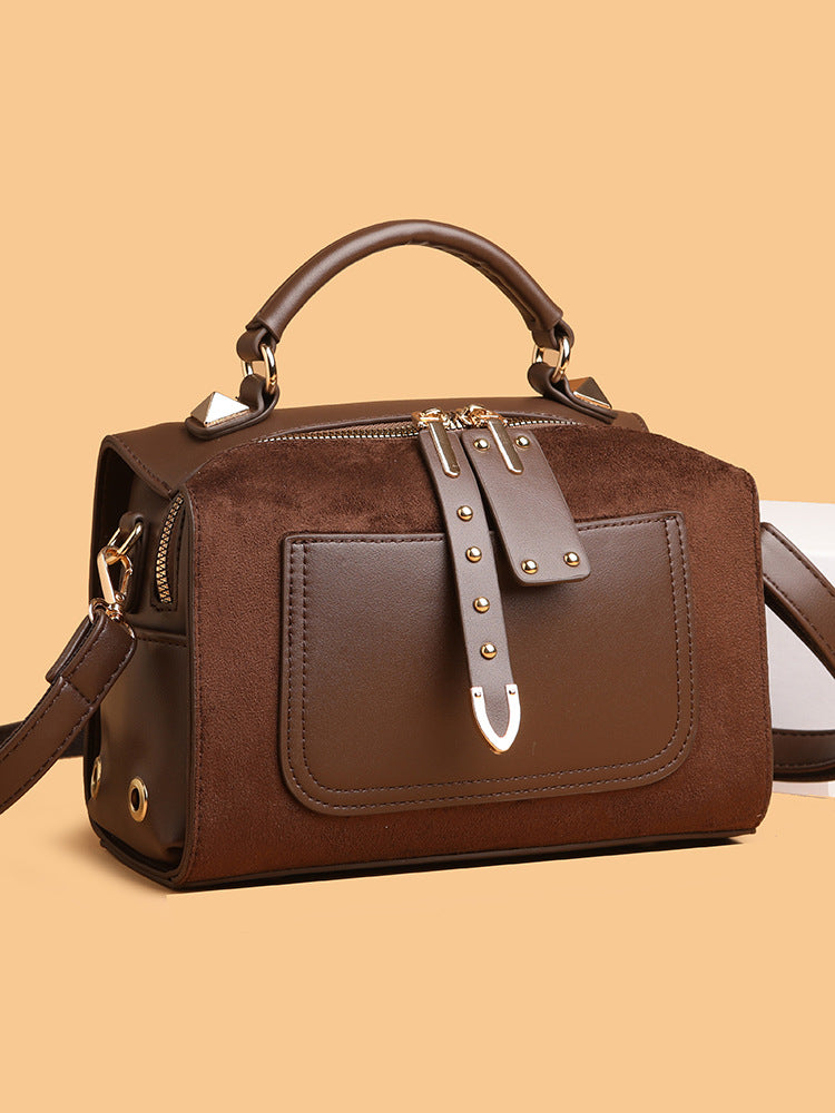 Women's Fashion High-grade Portable Boston Pillow Women's Handbag