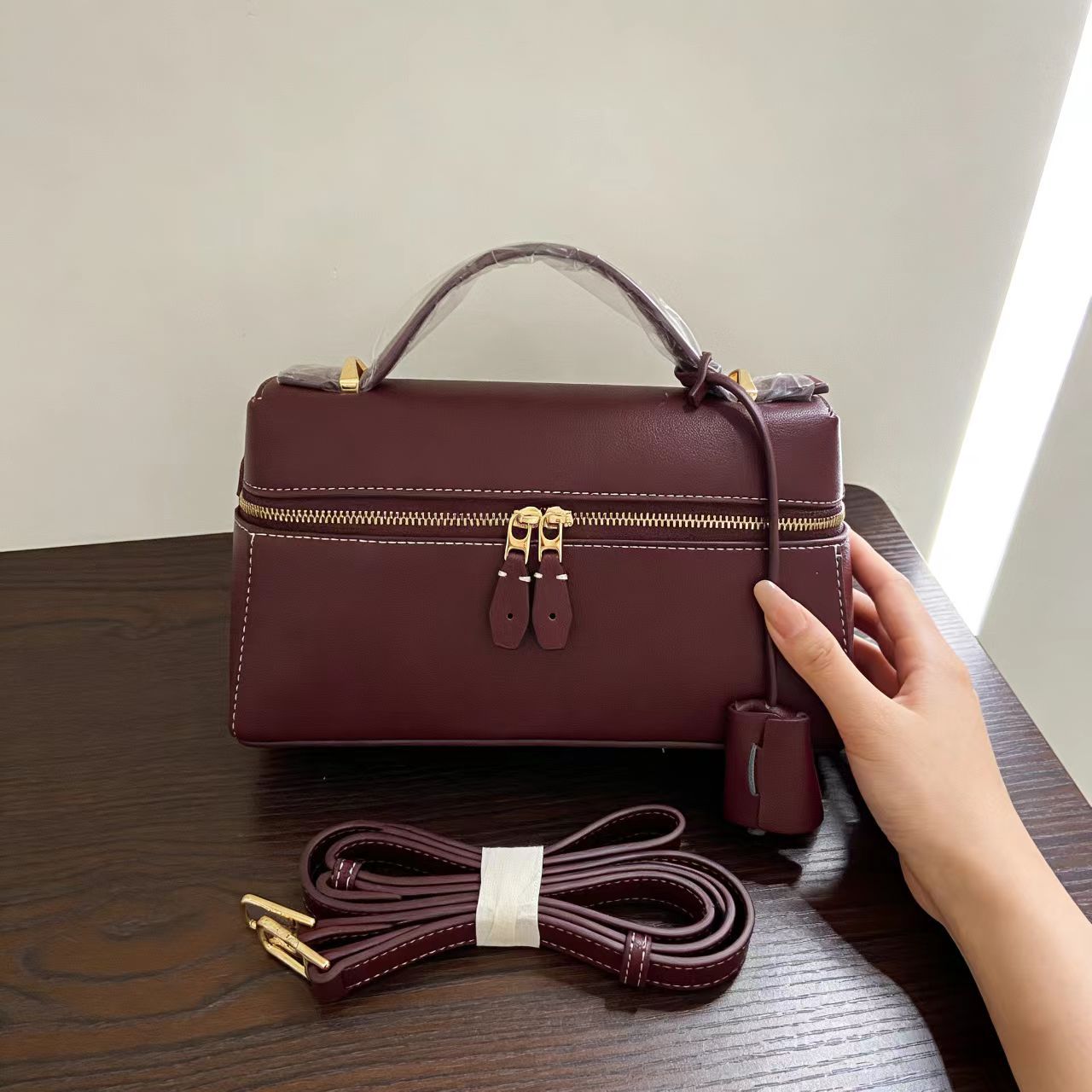 Women's Lunch Box Leather Fashion Kelly Bags