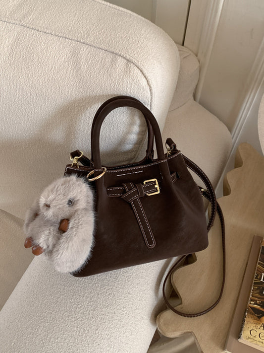 Pretty Women's Retro Simple Fashion Textured Women's Shoulder Bag