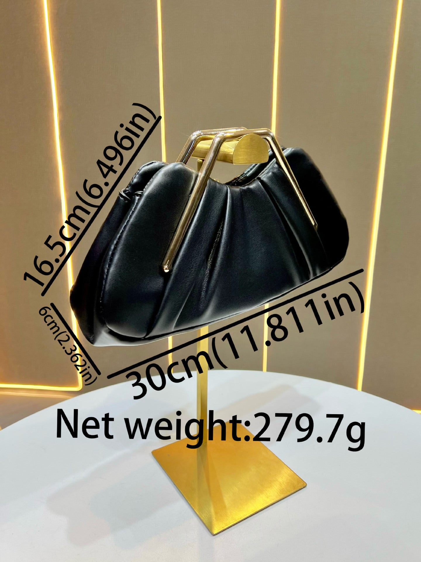 Cool Women's Fashion Pleated Niche Clutch Handbags