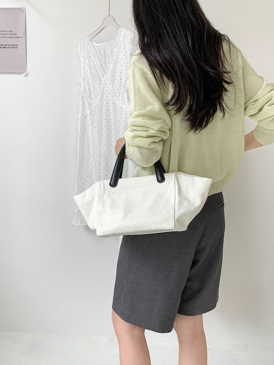 Women's Lazy Large Capacity Artistic Canvas Commute Women's Handbag