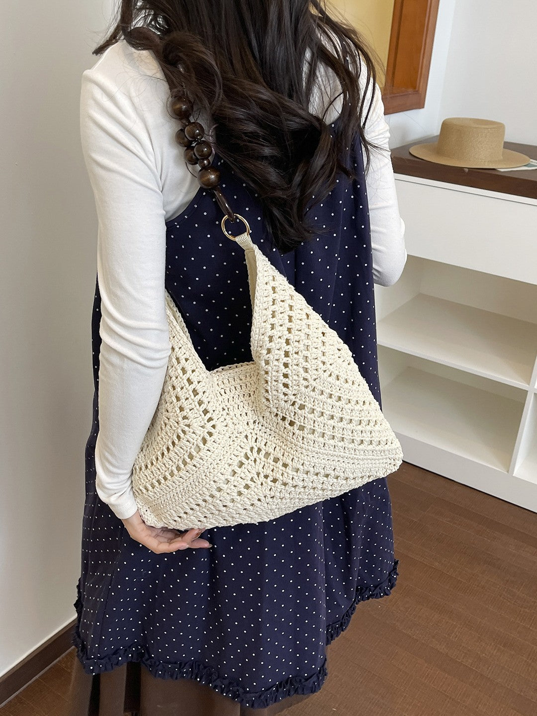 Women's Large Capacity Retro Spring One Shopping Commuting Bags