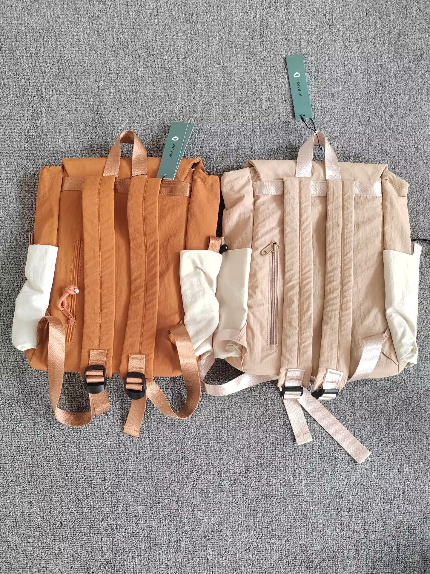 Women's Style Pointed Logo Color Matching Lightweight Large Backpacks