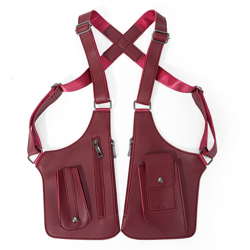 Men's Vest Jacket Tactics Invisible Underarm Running Men's Chest Bag