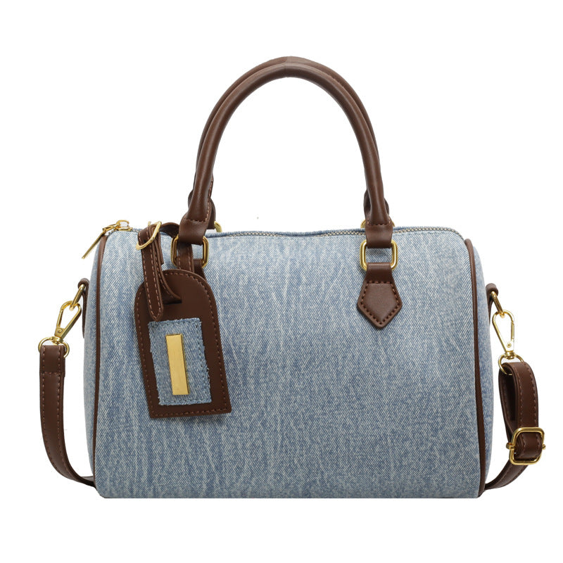 Women's Denim Pillow Retro Fashion Commute Women's Messenger Bag