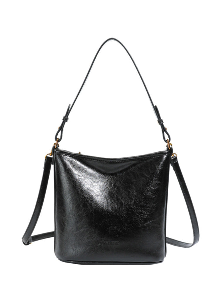 Women's Spring Korean Niche Design Large Capacity Solid Color Bags